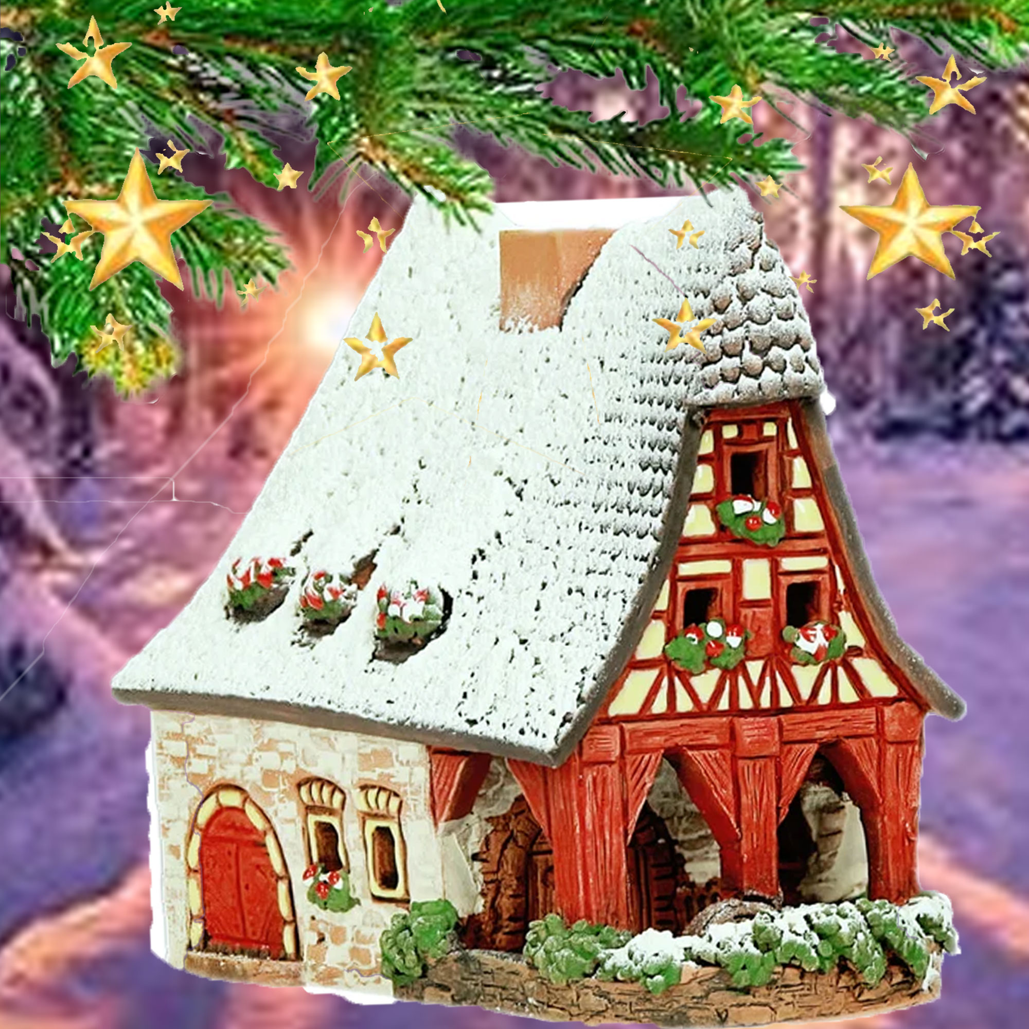 Alte Schmiede Rothenburg o.d.T. im Winterdesign