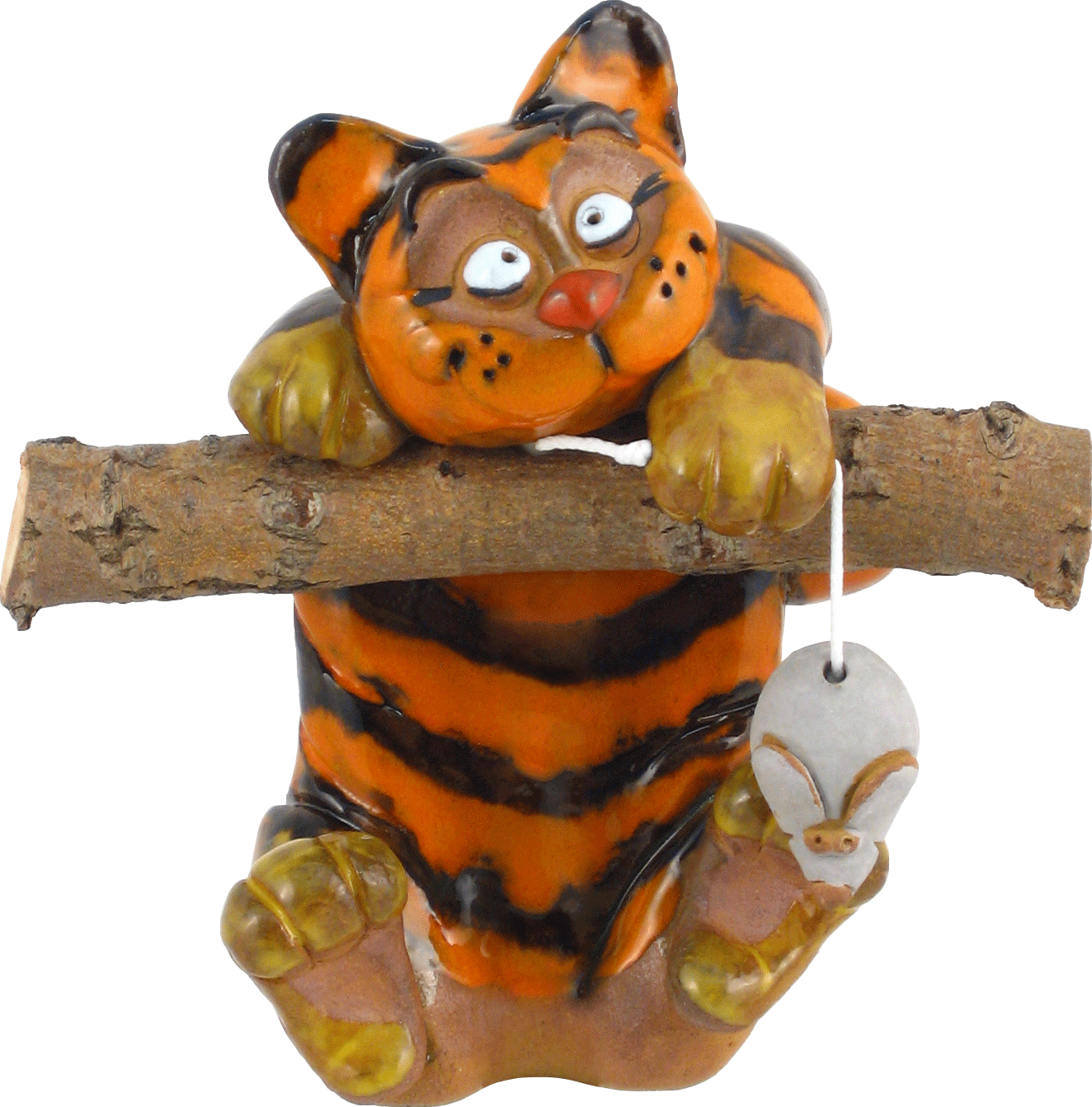 Katze mit Jagderfolg - Petri-Dank