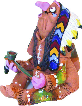 Indianer-Räucher-Figuren