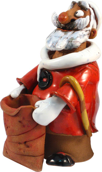 Sankt- Nikolaus mit Sack - Räucherfigur