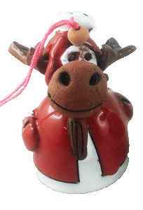 Elch mini Glöckchen rot Elch mini Glöckchen rot