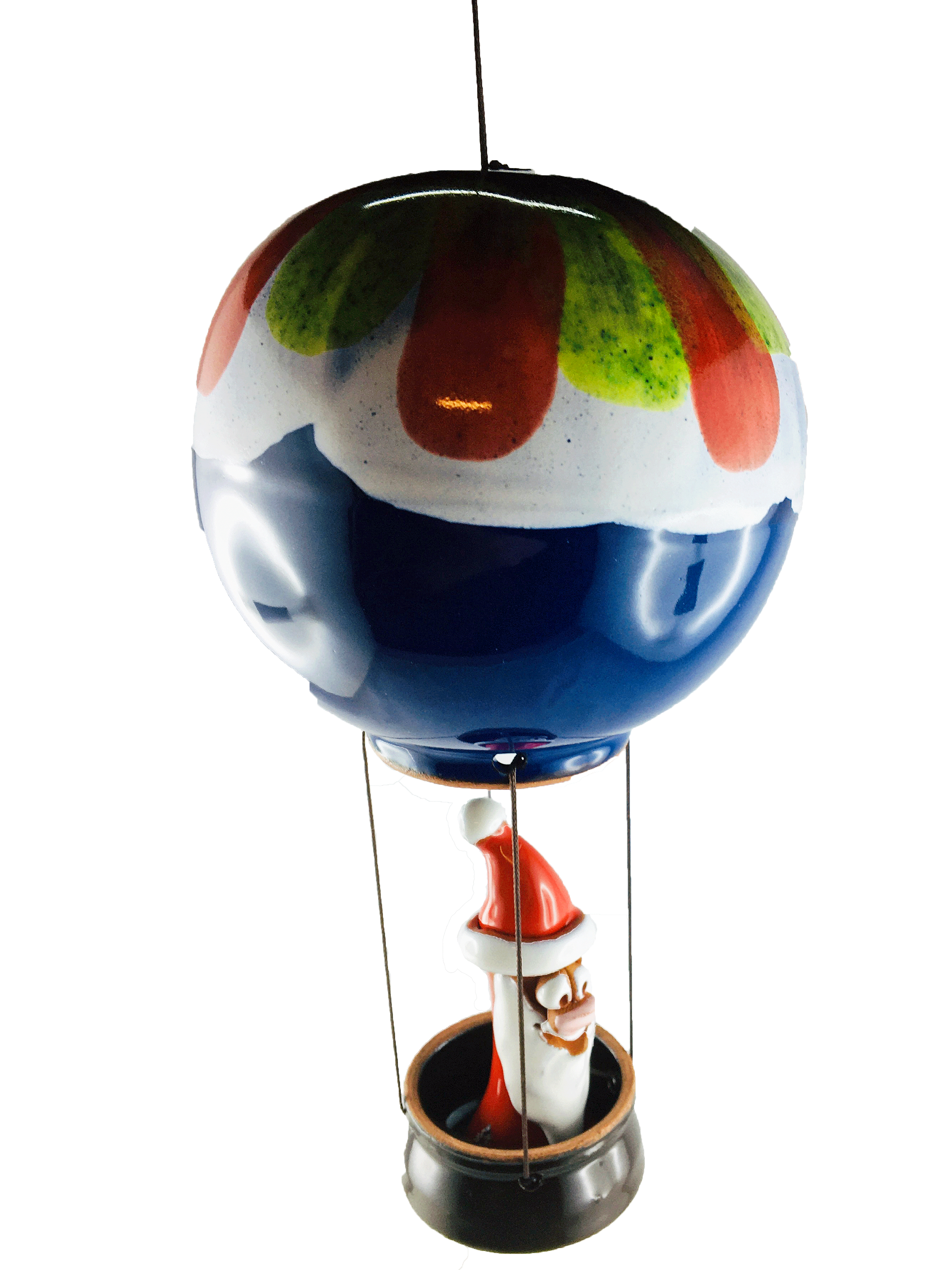 Santa Claus im Heissluftballon