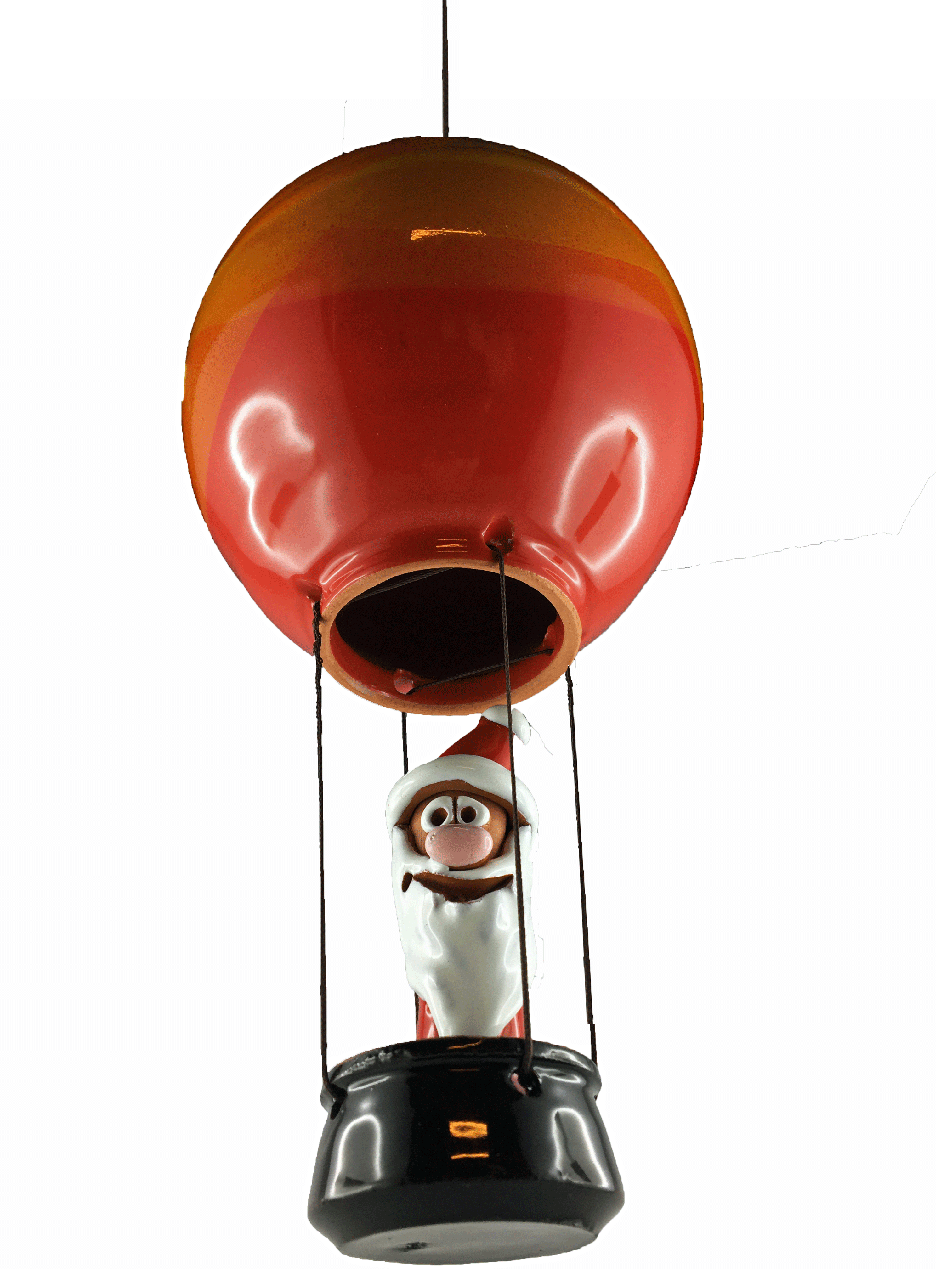 Santa Claus im Heissluftballon